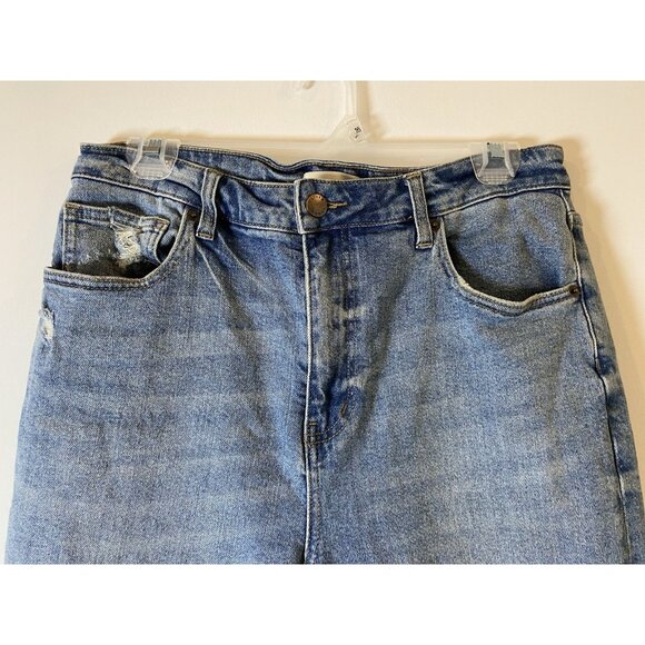 Oliver Logan Jeans Wide Leg Crop Raw Hem Size 30 - Picture 2 of 7